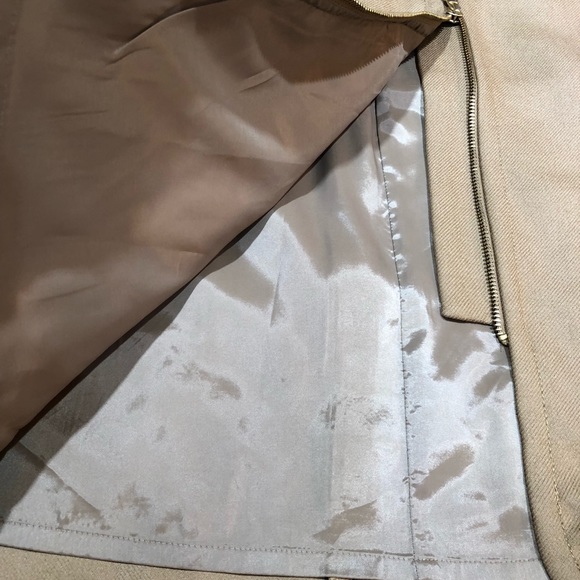 J. Crew 100% Wool Zip Pencil Skirt in Tan 2 - Picture 5 of 11